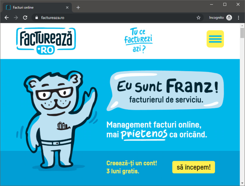 factureaza.ro — online invoicing application by Cubus Arts